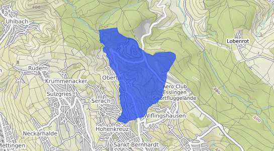 Bodenrichtwertkarte Esslingen am Neckar W&auml;ldenbronn